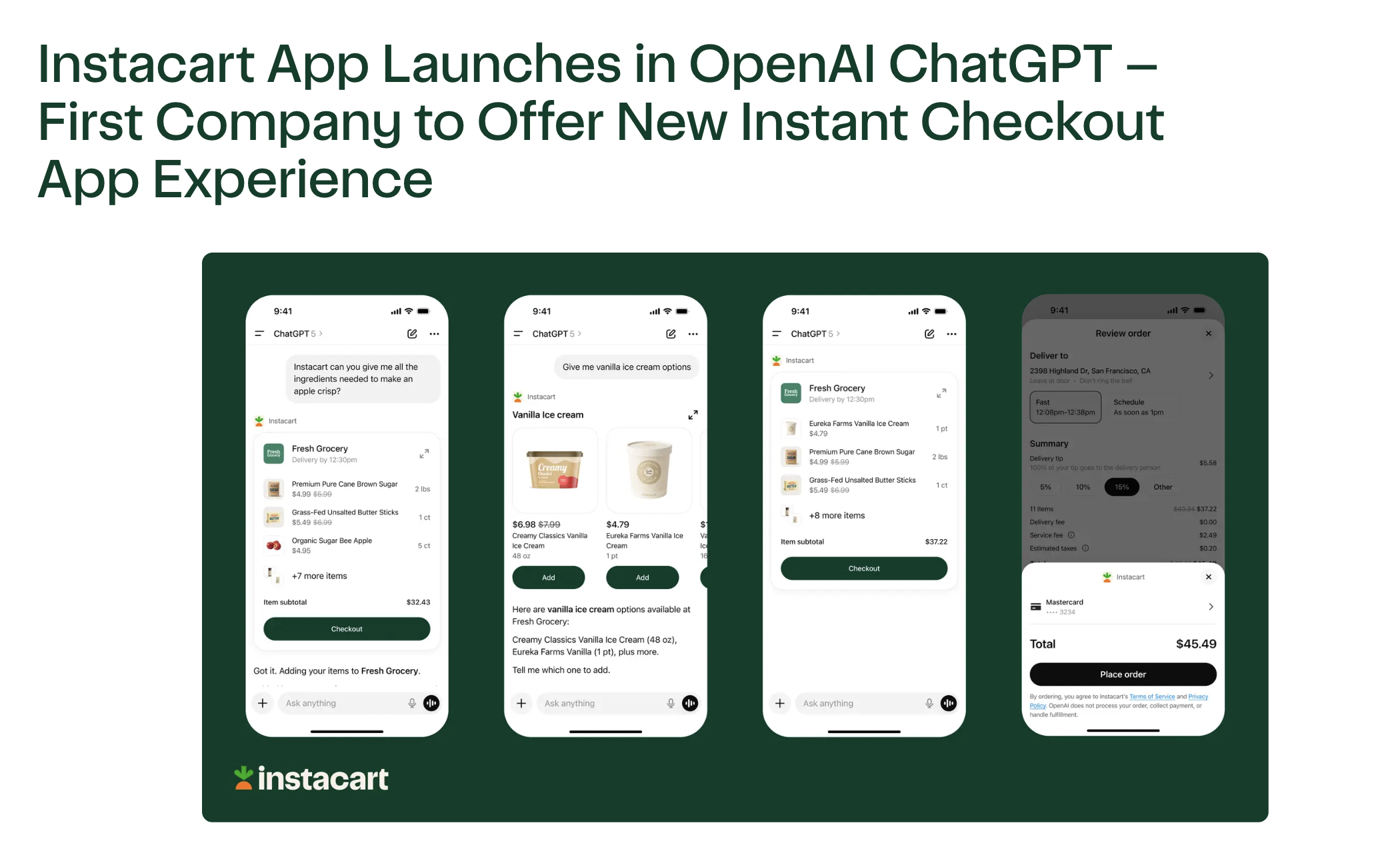 Instacart App Launches in OpenAI ChatGPT