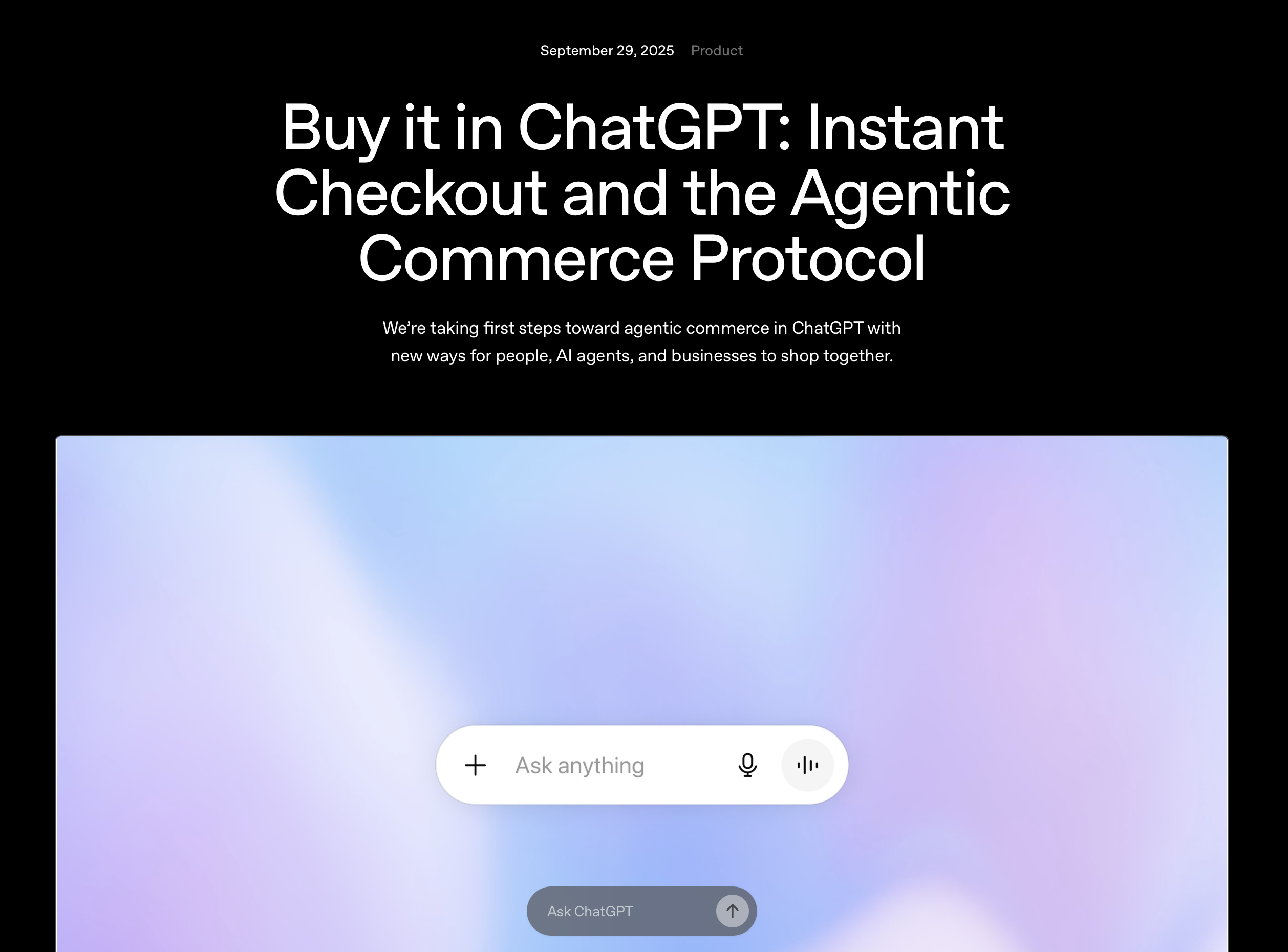 OpenAI Buy it in ChatGPT